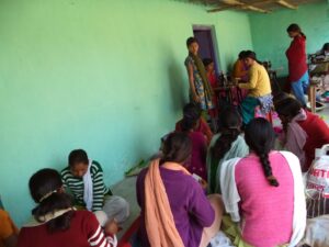 Students at the KIRF Sewing Center