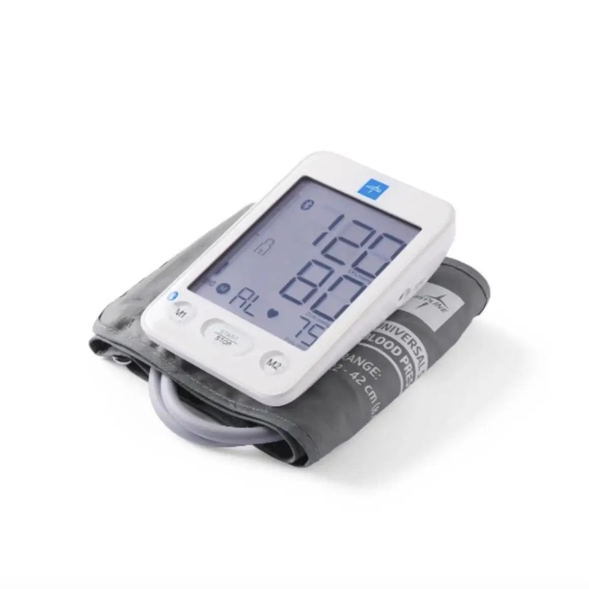 Digital blood pressure monitor with upper arm cuff