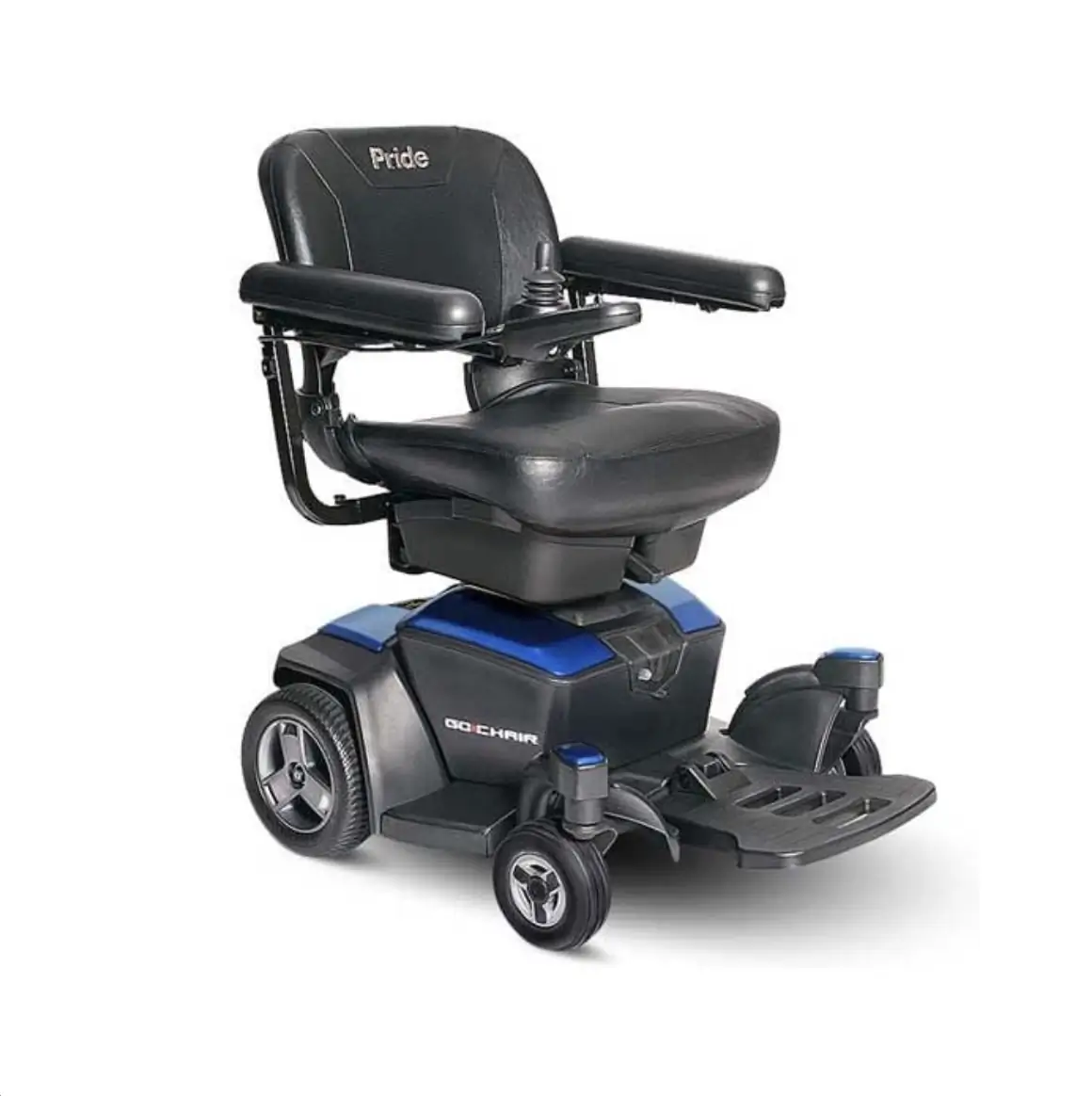 Pride GoChair motorized power wheelchair with joystick control