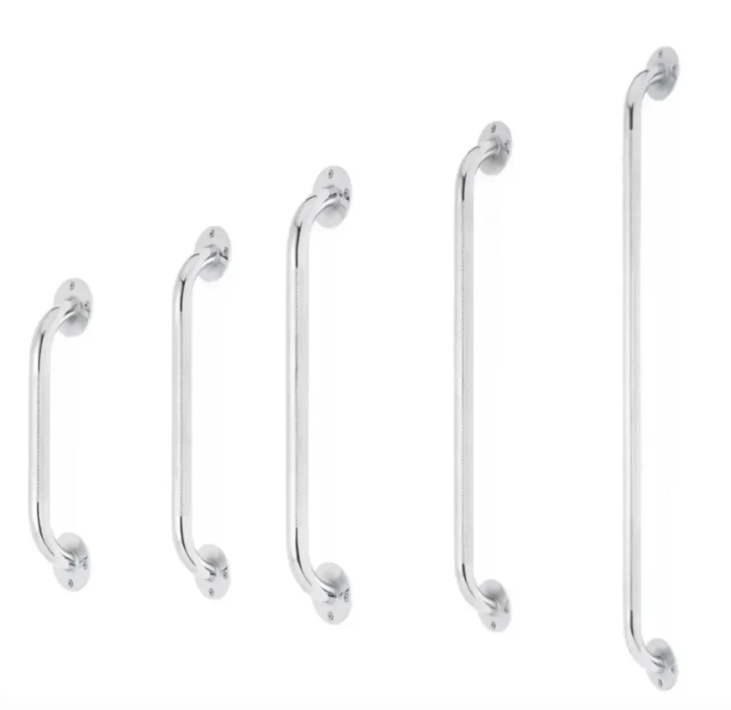 Ventura Lion's Club Medical Equipment Lending Closet Chrome wall-mounted grab bars in five lengths
